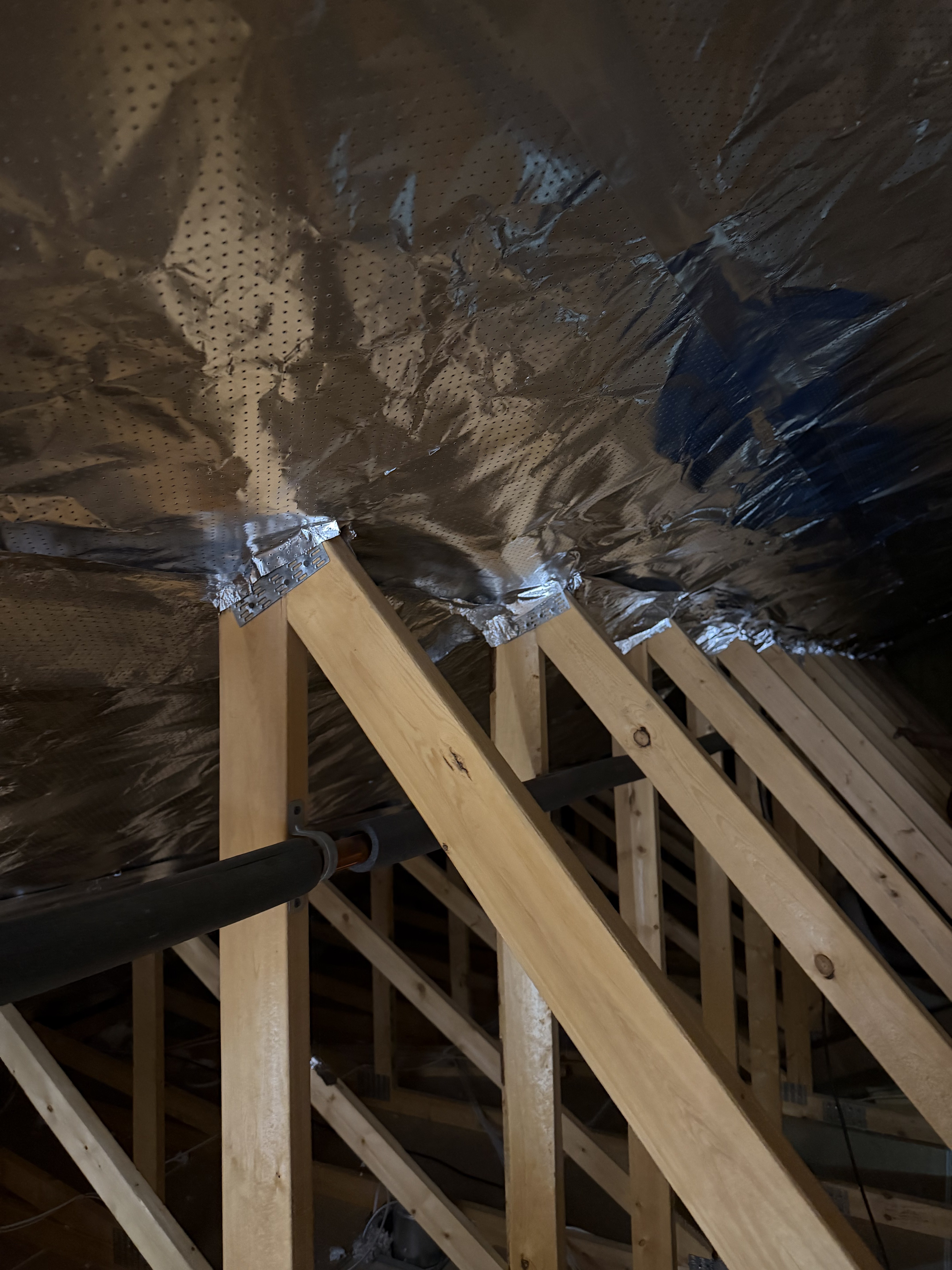 AtticPro job photo: radiant barrier under the roof deck — Denver metro